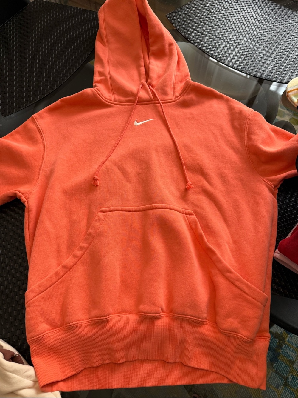 Nike Coral Orange Pullover Hoodie